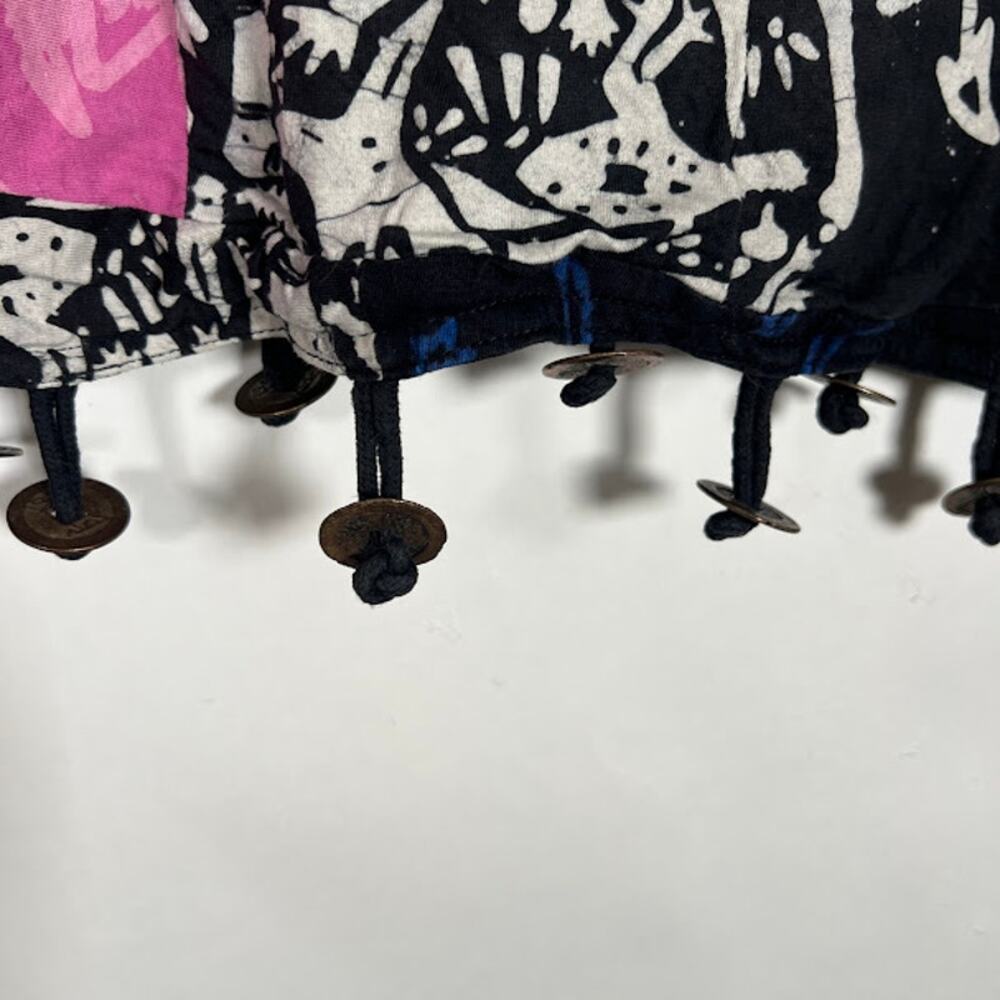 Vintage Nativewear Designs Patchwork Coin Fringe … - image 3